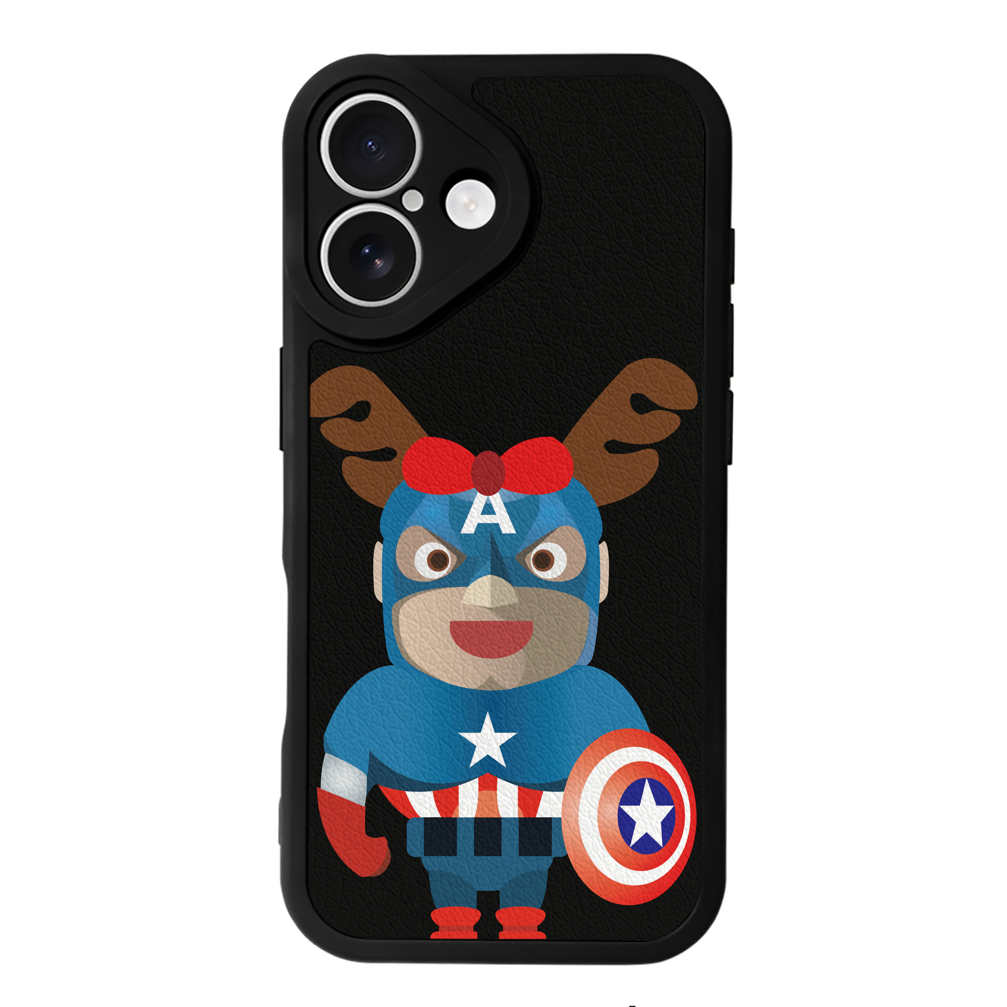 （画像用） アベンジャーズ The Avengers 【iPhone 16シリーズ対応】シリコンスマホケース（レザー調） 材質：シリコン